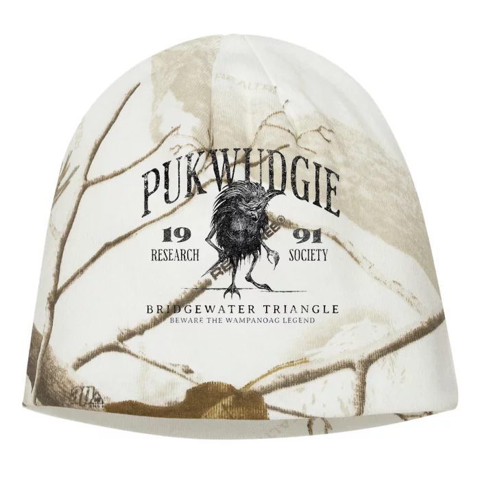 Pukwudgie Research Society Est 1991 Bridgewater Triangle Kati - Camo Knit Beanie