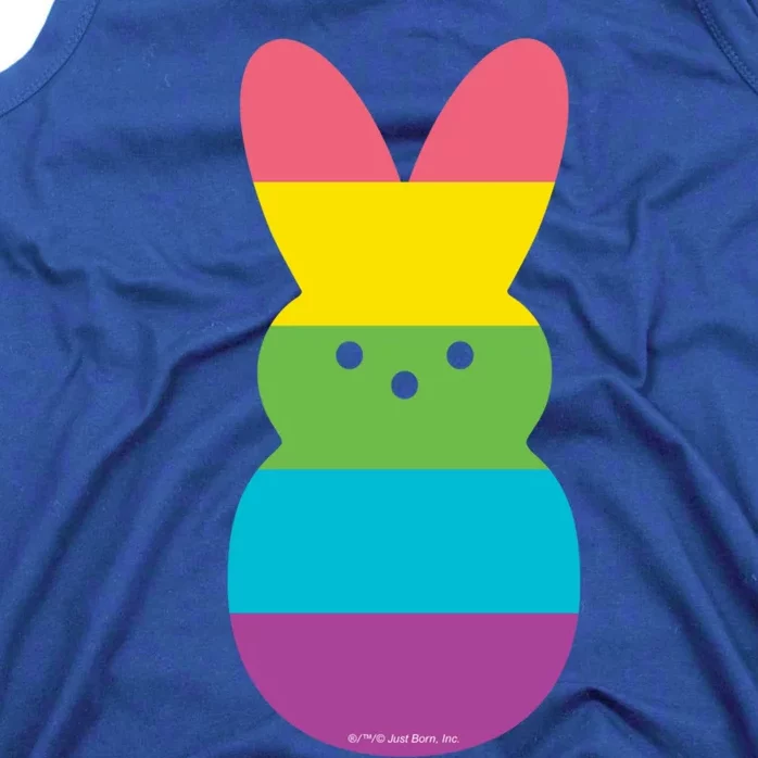 Peeps Rainbow Striped Bunny Peep Gift Tank Top