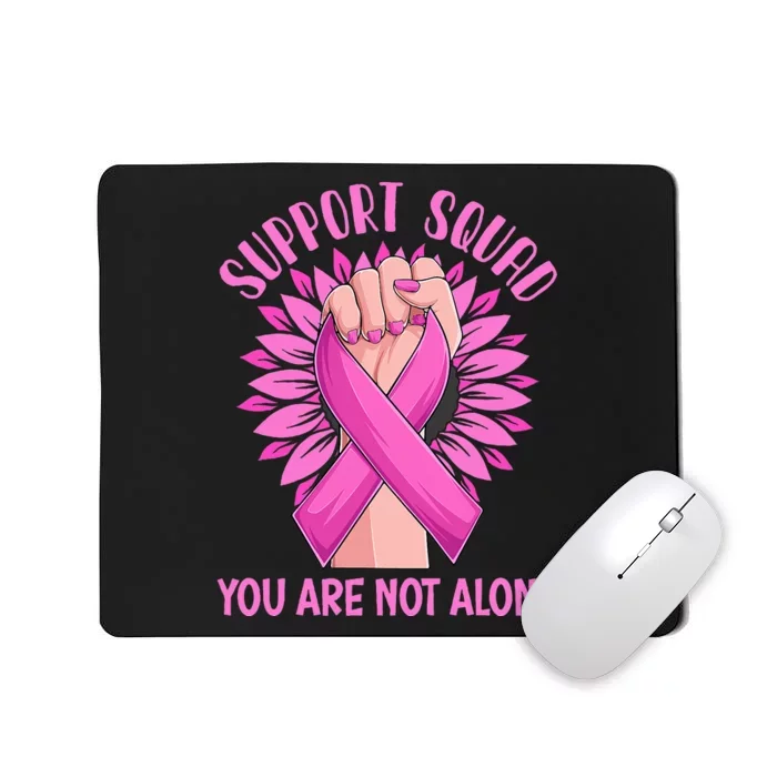 Pink Ribbon Strong Support Squad Breast Cancer Gifts Mousepad