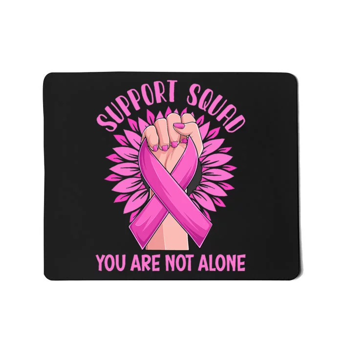 Pink Ribbon Strong Support Squad Breast Cancer Gifts Mousepad