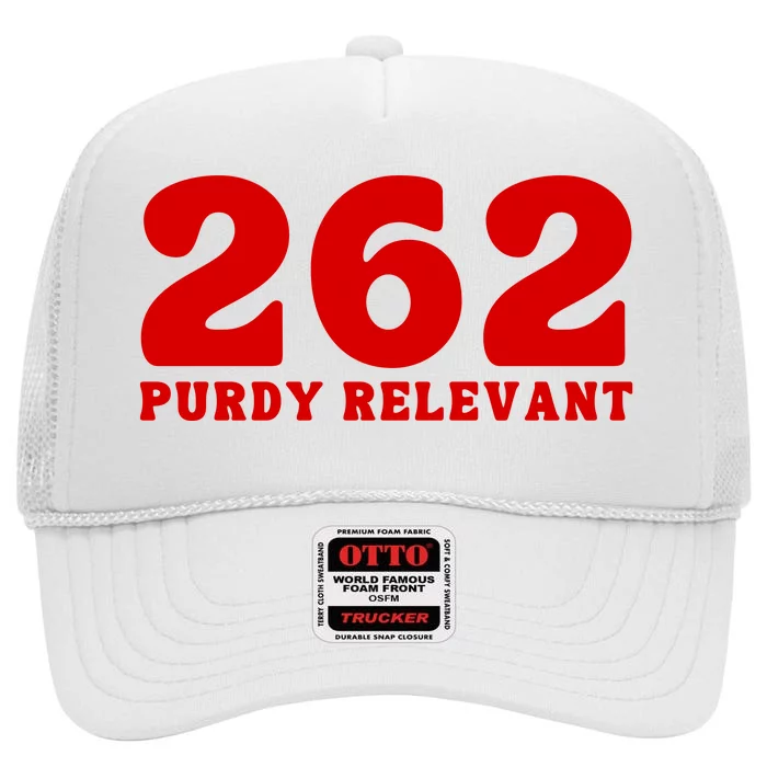 Purdy Relevant San Francisco Football Playoffs High Crown Mesh Trucker Hat