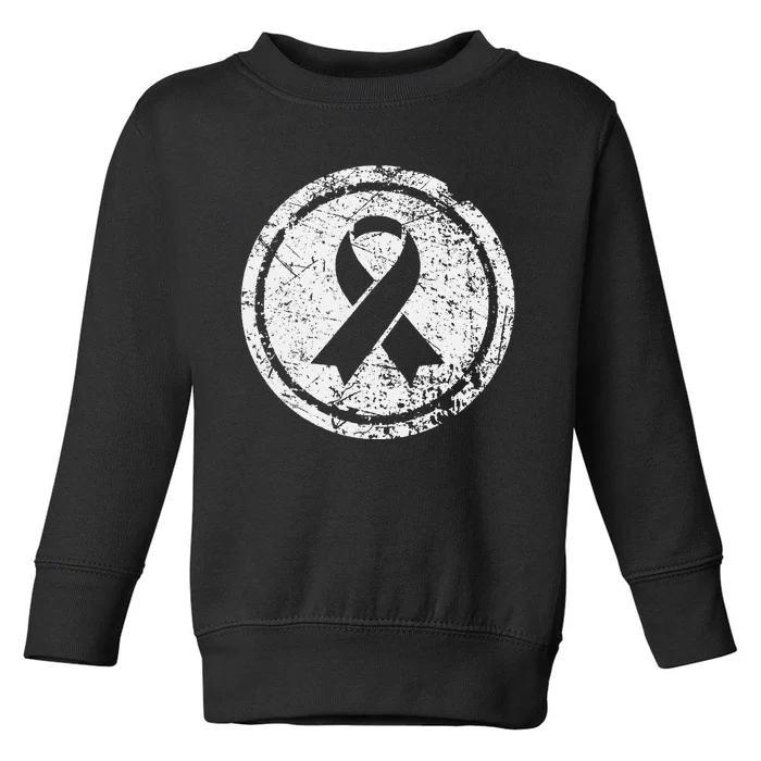 Purple Ribbon Support Survivors Domestic Violence Awareness Toddler Sweatshirt