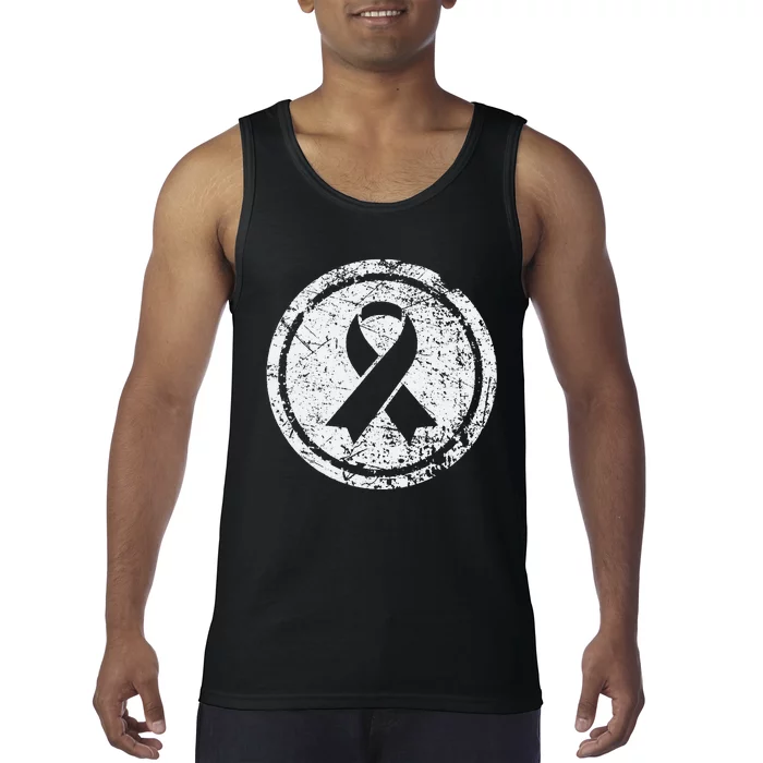 Purple Ribbon Support Survivors Domestic Violence Awareness Tank Top