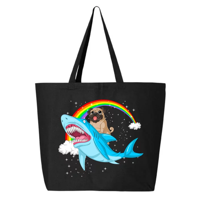 Pug Riding Shark 25L Jumbo Tote