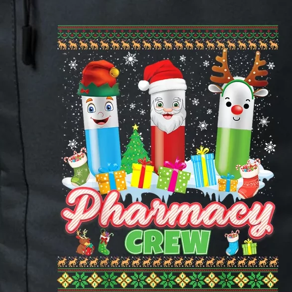 Pills Reindeer Santa Elf Pharmacy Crew Pharmacist Christmas Funny Gift Daily Commute Backpack