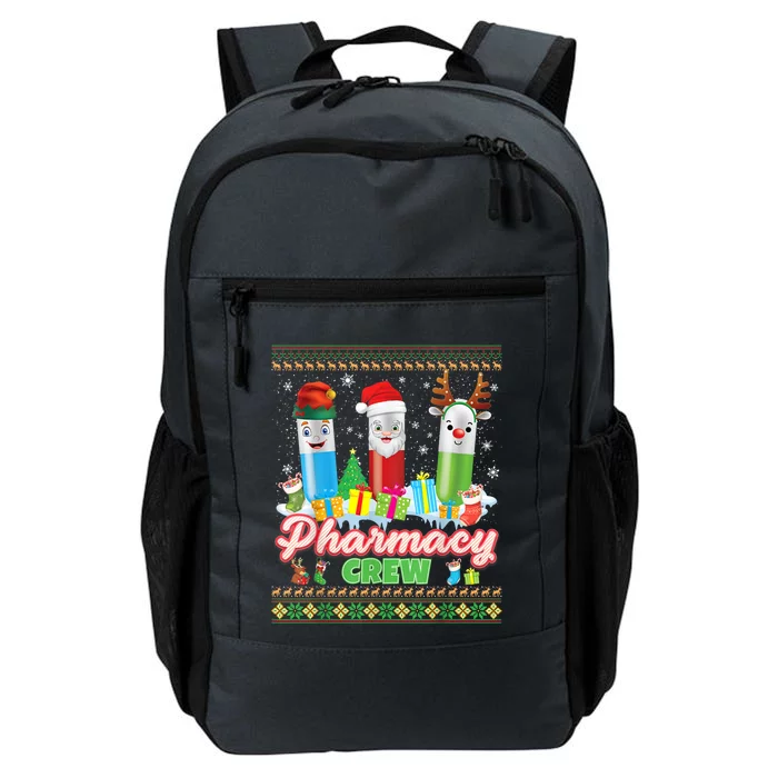 Pills Reindeer Santa Elf Pharmacy Crew Pharmacist Christmas Funny Gift Daily Commute Backpack