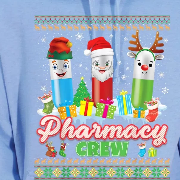 Pills Reindeer Santa Elf Pharmacy Crew Pharmacist Christmas Funny Gift Unisex Surf Hoodie