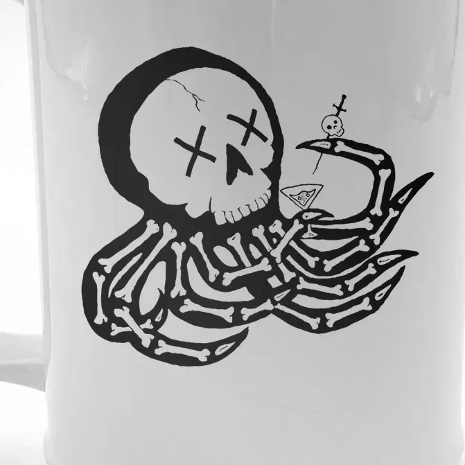 Punk Rock Skeleton Octopus Front & Back Beer Stein