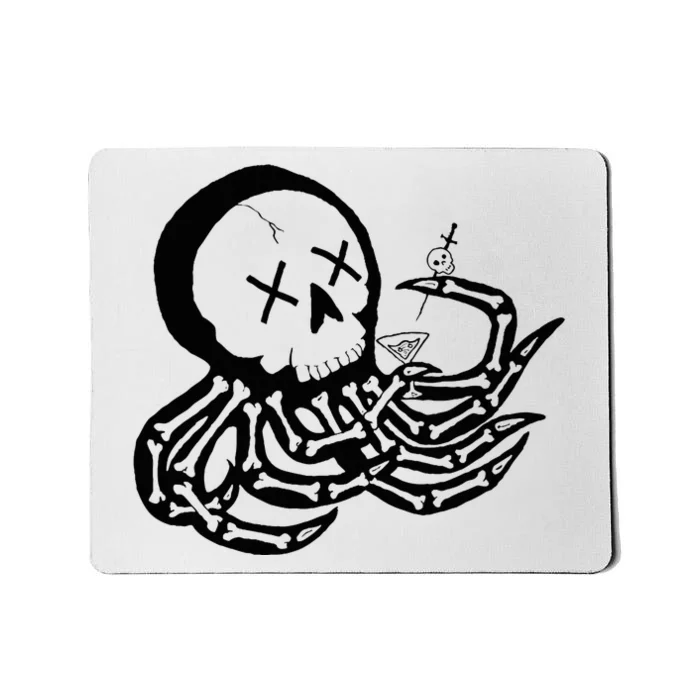 Punk Rock Skeleton Octopus Mousepad