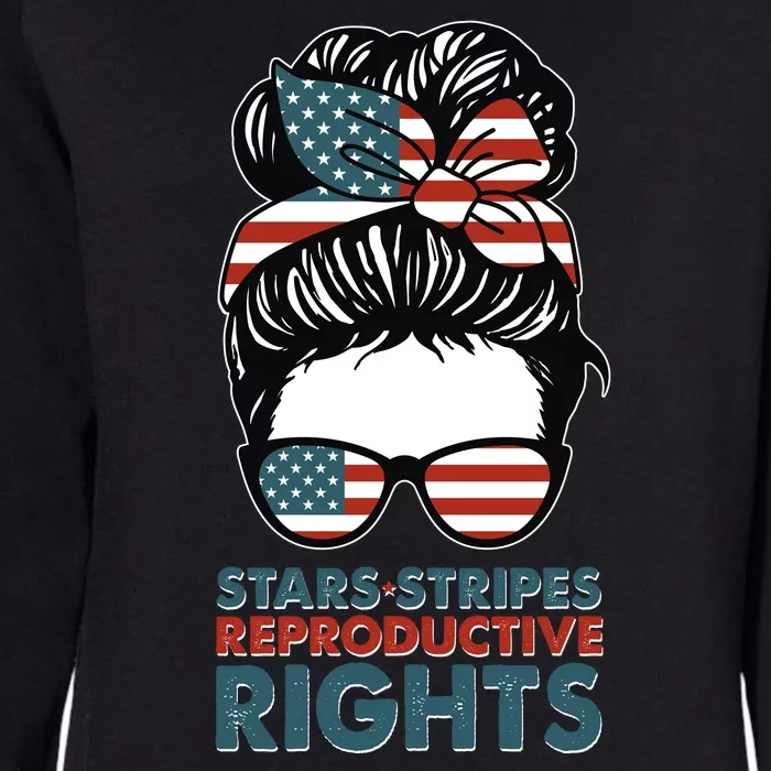 Pro Roe Stars Stripes Reproductive Rights Womens California Wash Sweatshirt