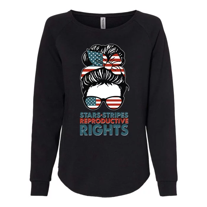 Pro Roe Stars Stripes Reproductive Rights Womens California Wash Sweatshirt