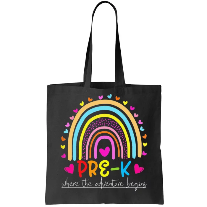 PreK rainbow teacher team PreK squad Tote Bag