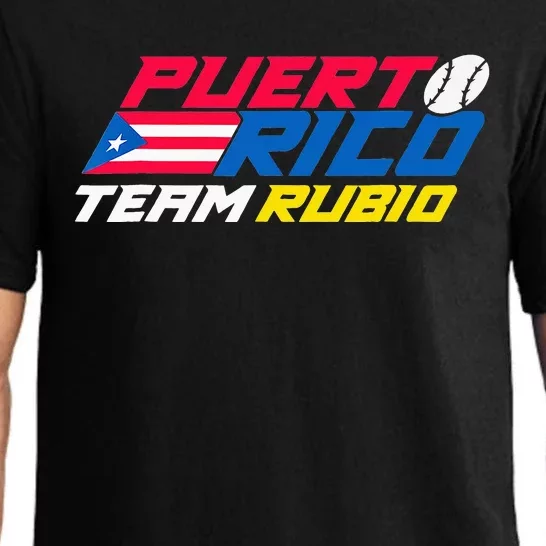 Puerto Rico - Team Rubio - Baseball Flag Pajama Set