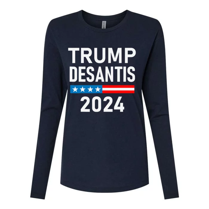 Perfect Republican Ticket_ Trump DeSantis 2024 Womens Cotton Relaxed Long Sleeve T-Shirt