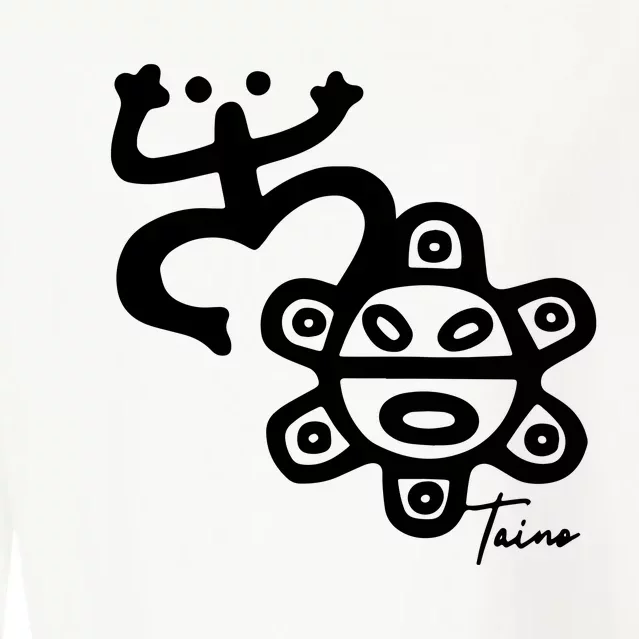 Puerto Rico Taino Coqui Frog Cropped Pullover Crew