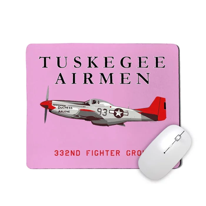 P51d Red Tail Mustang Mousepad