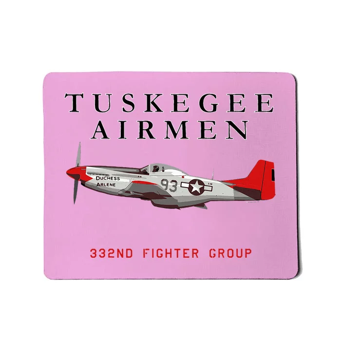 P51d Red Tail Mustang Mousepad