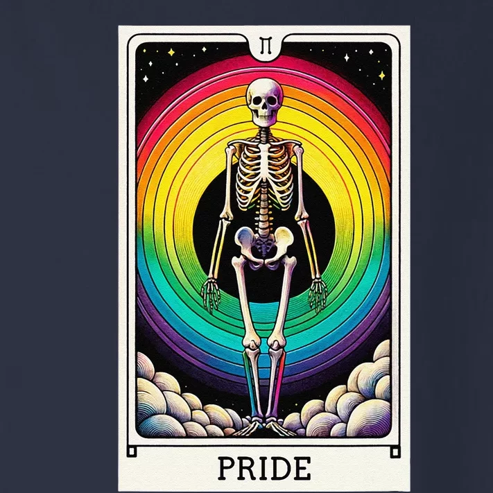 Pride Rainbow Tarot Card Skeleton Toddler Long Sleeve Shirt