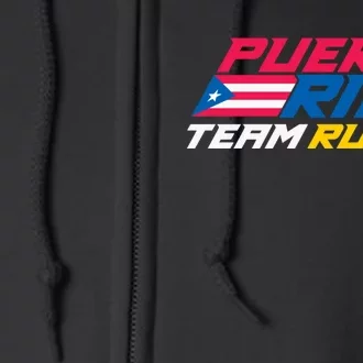 Puerto Rico Team Rubio Baseball Flag Full Zip Hoodie