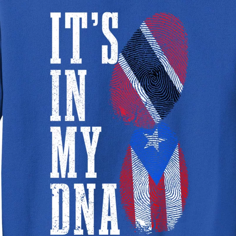 Puerto Rico Trinidad Tobago Its In My Dna Pride Puerto Rican Cool Gift Tall Sweatshirt