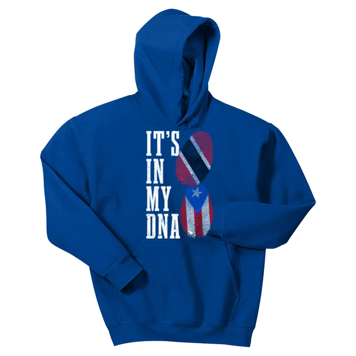 Puerto Rico Trinidad Tobago Its In My Dna Pride Puerto Rican Cool Gift Kids Hoodie