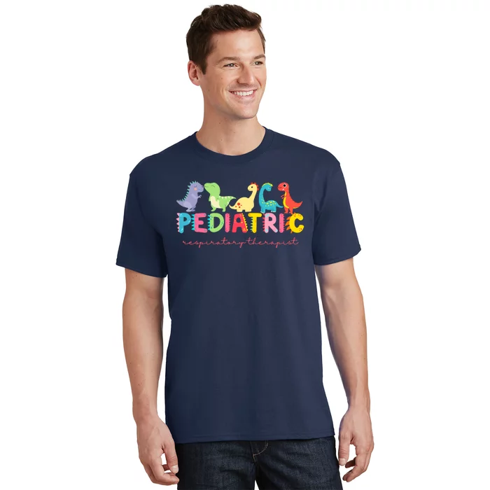 Pediatric Respiratory Therapist Dinosaur Nurse Appreciation T-Shirt