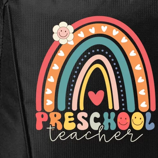 Preschool Rainbow Teacher Team Preschool Squad Gift City Backpack