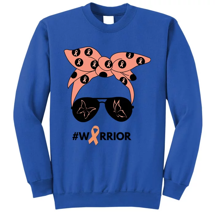 Peach Ribbon Uterine Endometrial Cancer Warrior Bandana Gift Sweatshirt