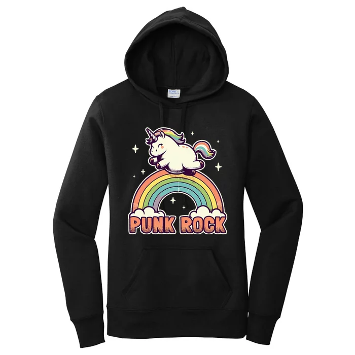 Punk Rock Unicorn I Punk Rock Women's Pullover Hoodie