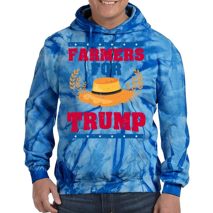 Pride Republican Usa Patriot Farmers For Trump Election Cool Gift Tie Dye Hoodie