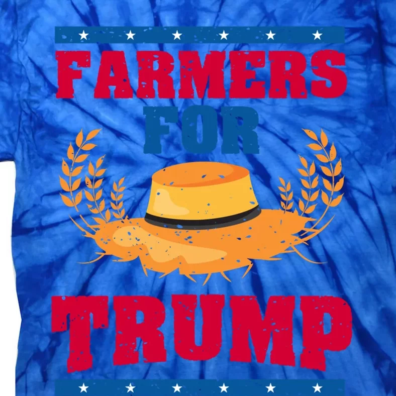 Pride Republican Usa Patriot Farmers For Trump Election Cool Gift Tie-Dye T-Shirt