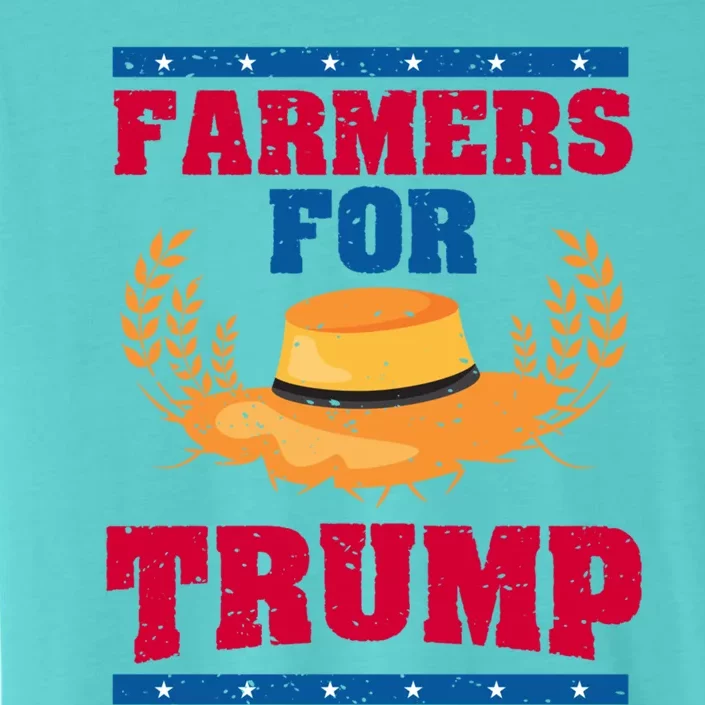 Pride Republican Usa Patriot Farmers For Trump Election Cool Gift ChromaSoft Performance T-Shirt