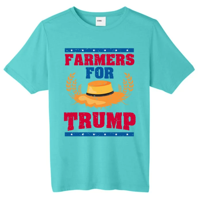 Pride Republican Usa Patriot Farmers For Trump Election Cool Gift ChromaSoft Performance T-Shirt