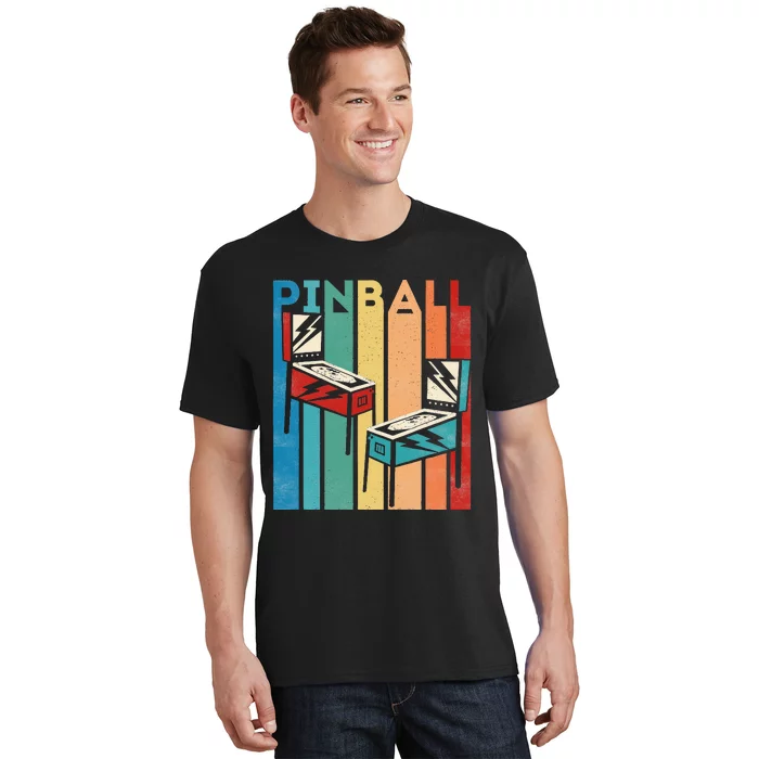 Pinball Retro Vintage Multiball Pinball Machine Arcade Game T-Shirt