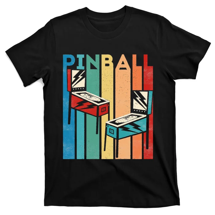 Pinball Retro Vintage Multiball Pinball Machine Arcade Game T-Shirt