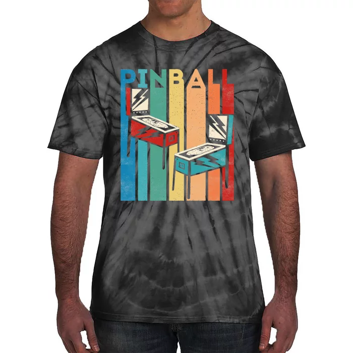 Pinball Retro Vintage Multiball Pinball Machine Arcade Game Tie-Dye T-Shirt