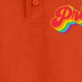 Pride Retro Vintage Dry Zone Grid Performance Polo