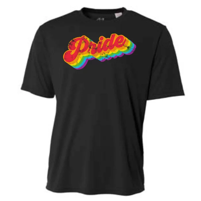 Pride Retro Vintage Cooling Performance Crew T-Shirt