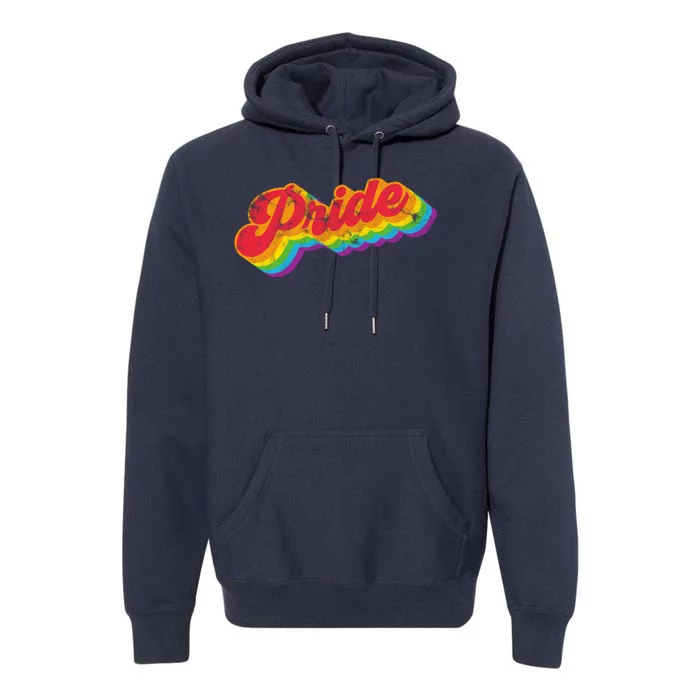 Pride Retro Vintage Premium Hoodie