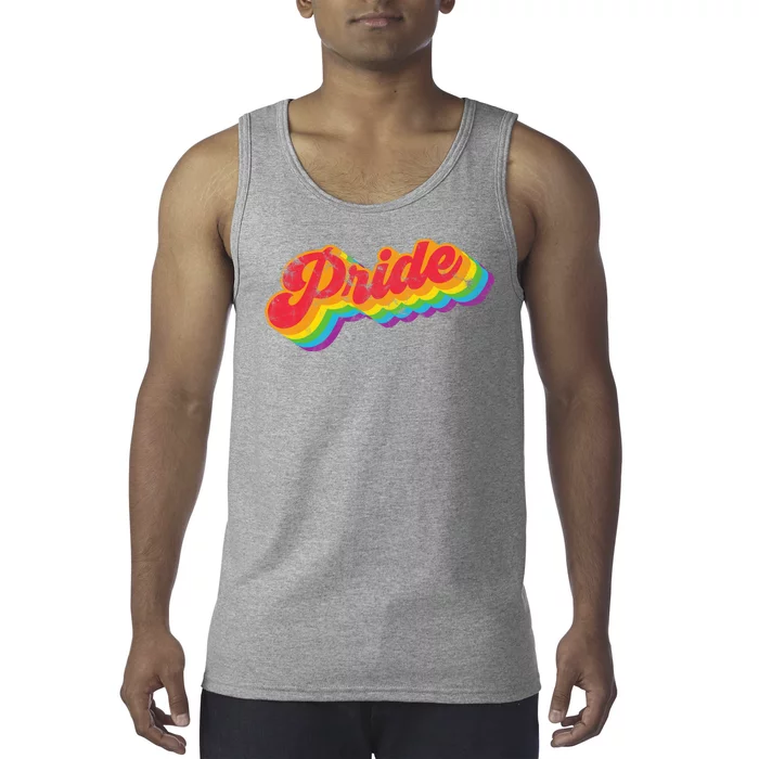 Pride Retro Vintage Tank Top