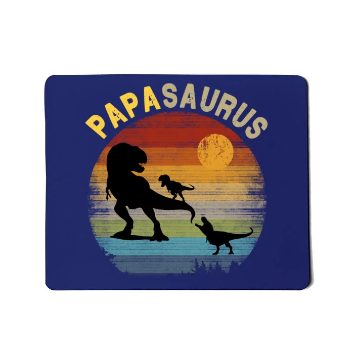 Papasaurus Retro Vintage Sunset Mousepad