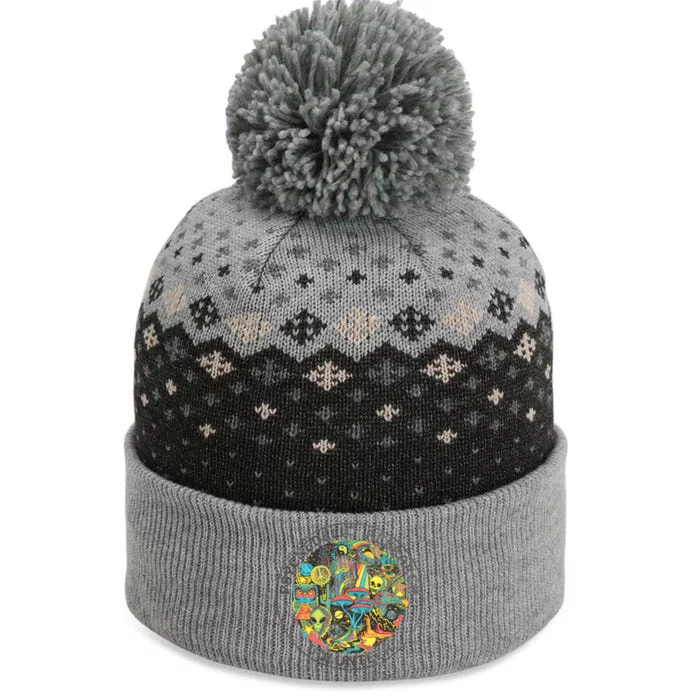 Psychedelic Research Volunteer The Baniff Cuffed Pom Beanie