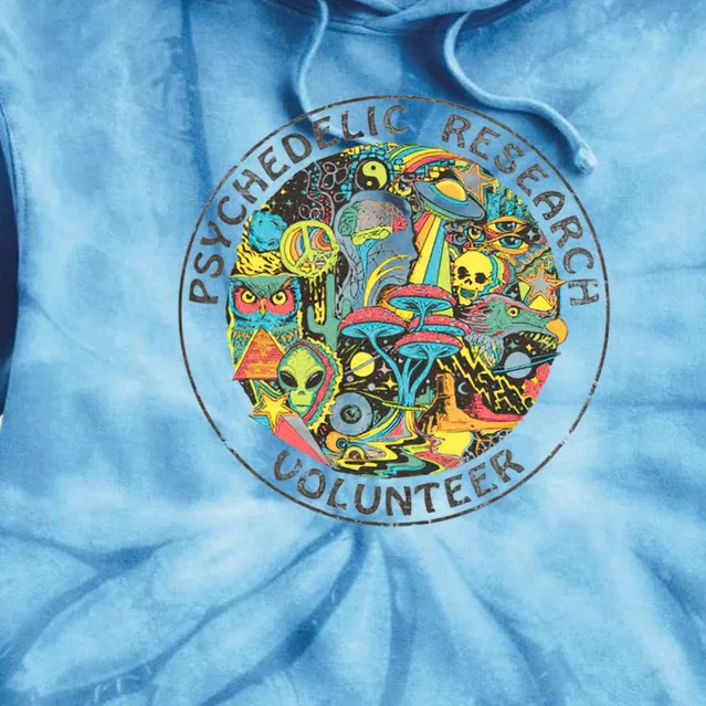 Psychedelic Research Volunteer Tie Dye Hoodie