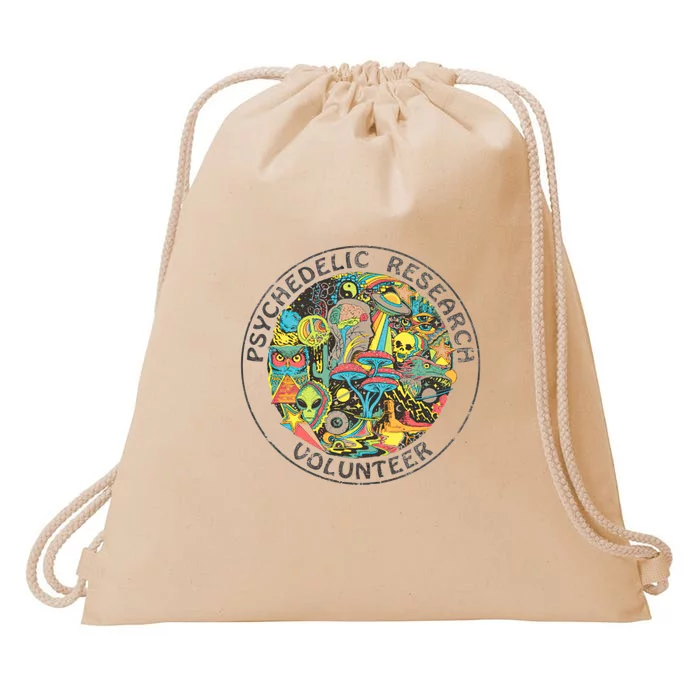 Psychedelic Research Volunteer Drawstring Bag