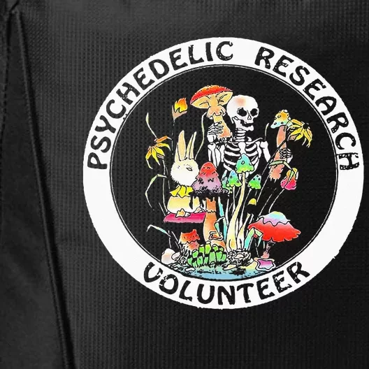 Psychedelic Research Volunteer Skeleton Rabbit Mushroom City Backpack