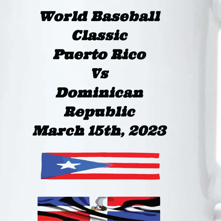 Puerto Rico Vs Dominican Republic Black Color Changing Mug