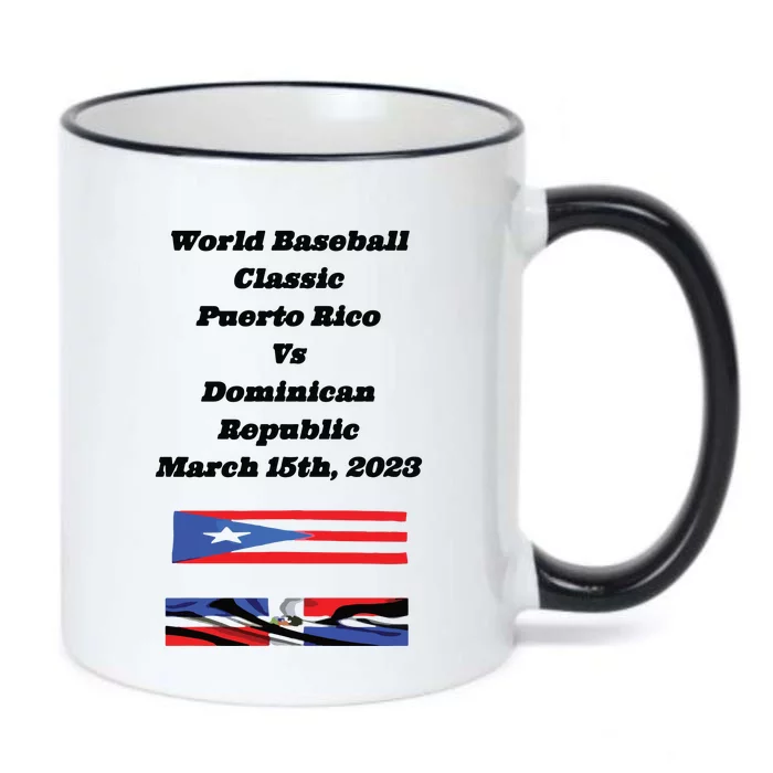 Puerto Rico Vs Dominican Republic Black Color Changing Mug