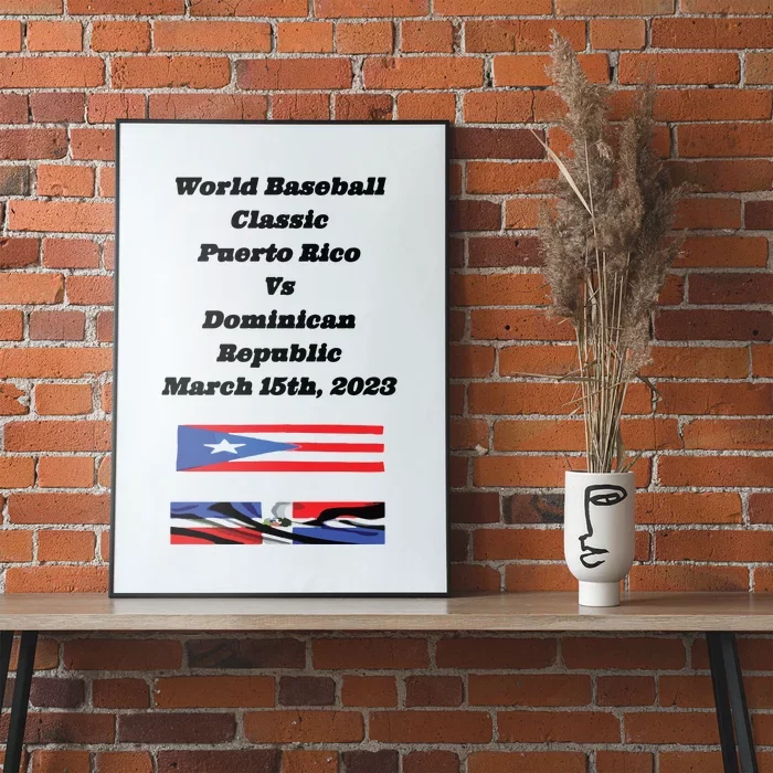 Puerto Rico Vs Dominican Republic Poster