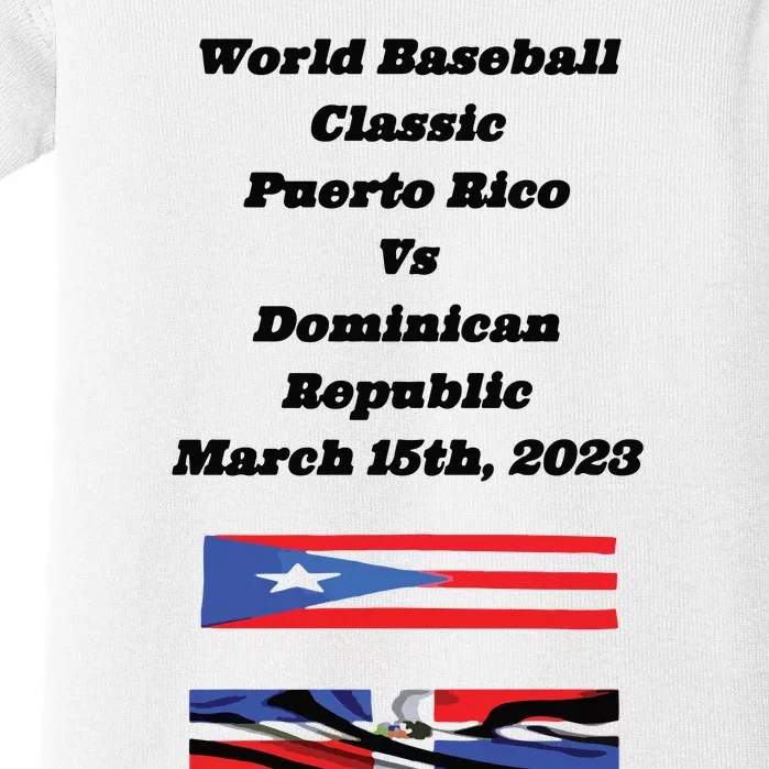 Puerto Rico Vs Dominican Republic Baby Bodysuit