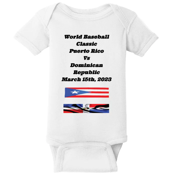 Puerto Rico Vs Dominican Republic Baby Bodysuit